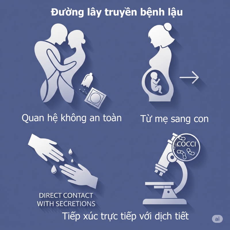 Con đường lây truyền bệnh lậu
